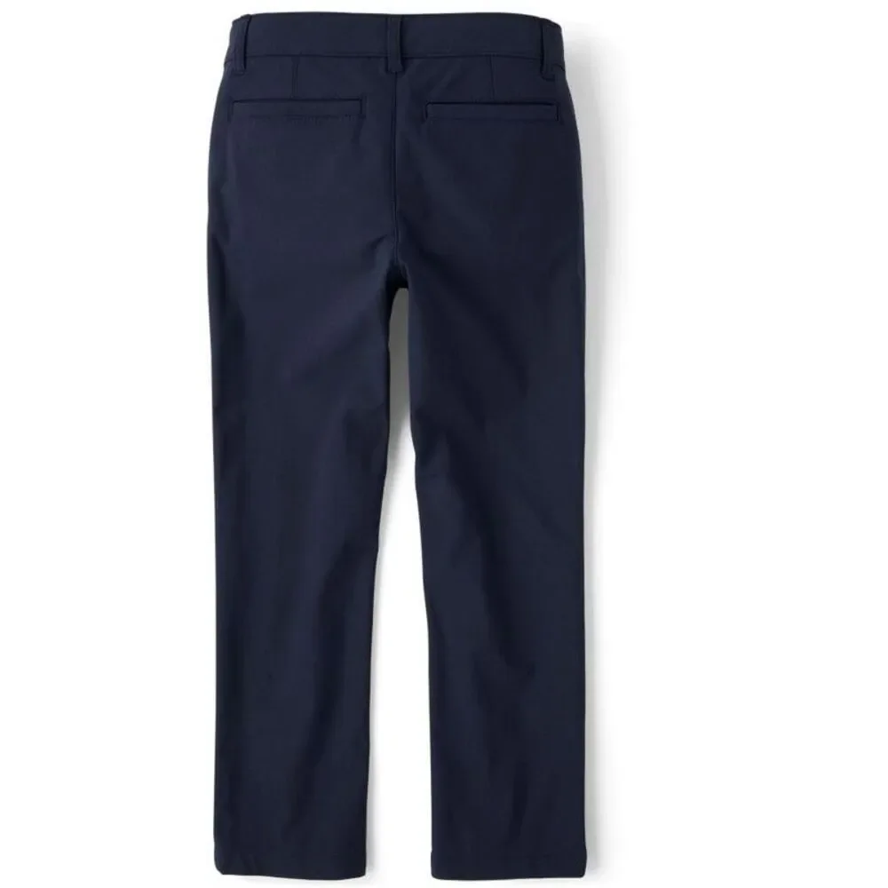 The Children's Place Boys Uniform Quick Dry Skinny Chino Pants Blue 10
